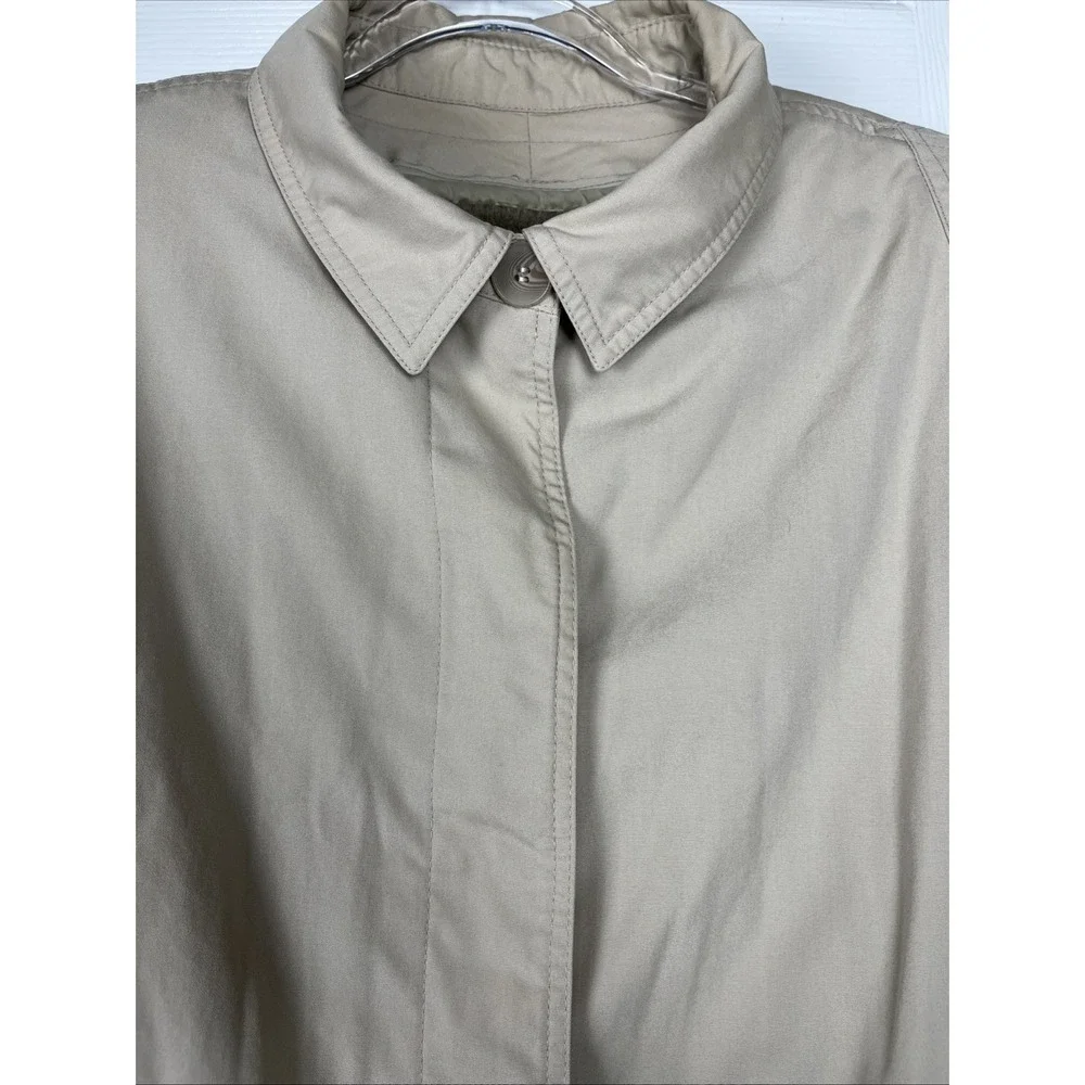 Vintage London Fog Beige Lined Trench Coat Womens‎ Size 22W